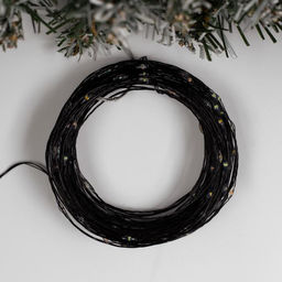 Гирлянда Нить 20 м роса, IP20, чёрная нить, 200 LED, свечение мульти, 12 В - Luazon lighting фото 2