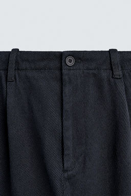 REGULAR FIT TWILL TROUSERS - Zara фото 9