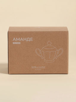 Сахарница SL Home «Аманде», 350 мл, 17×11×12 см, фарфор, белая