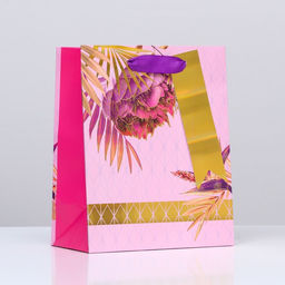 Пакет подарочный Букет от Юлия Цезаря, 18 х 22,3 х 10 см