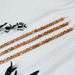 Бусины для украшений из Лунного камня (46 бусин) 39 см