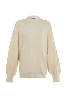 Ekru Genis Kal?p Basic Triko Kazak TWOAW23KZ01448