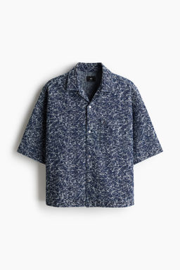 Camisa denim estampada Oversized Fit