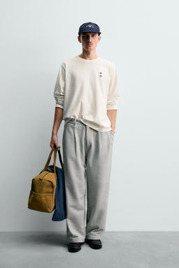 CHAMPION ® X ZARA LONG SLEEVE PATCH T-SHIRT фото 9