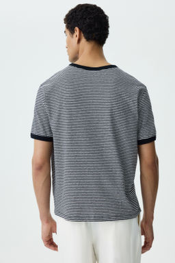 Camiseta en mezcla de lino Relaxed Fit - H&m фото 8