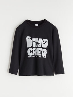 Dinozor Bask?l? Erkek ?ocuk Ti??rt