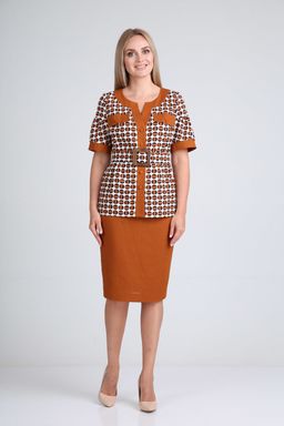 Костюм Gamma & Gracia 466 корица белый овалы