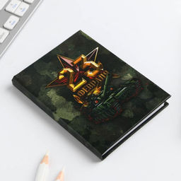 Блокнот А7, 64 листа в твердой обложке «23 Февраля»