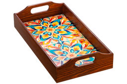 Поднос 31,5*16,5*6,5 см Яркий орнамент прямоугольный - Elan gallery фото 6