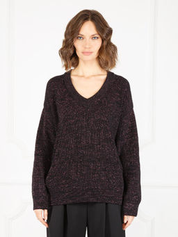 Джемпер женский ZZ-07007 black/fuchsia