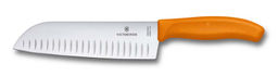 Нож Santoku Swiss Classic 17 см, рифлёное лезвие VICTORINOX 6.8526.17L9B