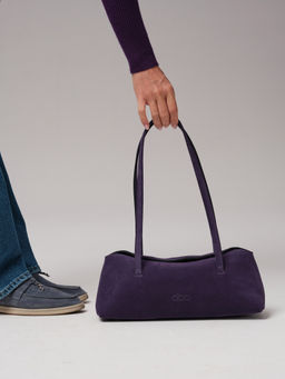 Замшевая сумка Raduy DBR 31127 виноградный  фото 6