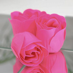 Цена за 2 шт. Мыльные розочки, фуксия, набор 6 шт. - Simaland фото 4