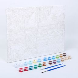 Картина по номерам на холсте с подрамником Райский уголок, 40 30 см - Школа талантов фото 3