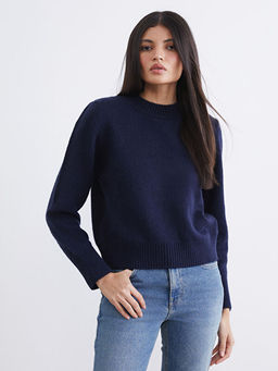 Bisiklet Yaka Kad?n Triko Kazak