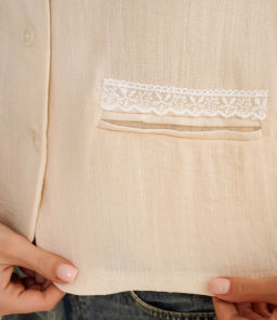 Пиджак #КТ9098, светло-бежевый