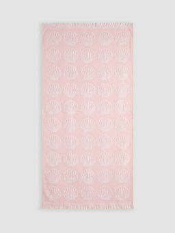Пляжное полотенце с рисунком ракушки 70x150 см