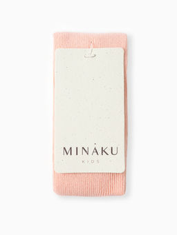 Колготки детские с лямками MINAKU, рост 86-92 см, персиковые