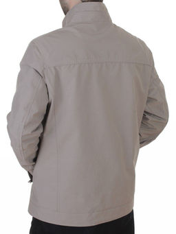 D-3019 BEIGE/GRAY Ветровка мужская (60% хлопок, 40% нейлон)