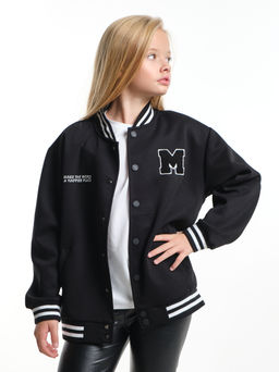 Бомбер (джемпер) 33-25015 черный - Mini maxi фото 6