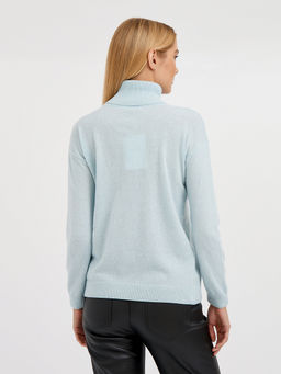 водолазка женская базовая из шерсти со спущенной линией плеча - Glenfield фото 4