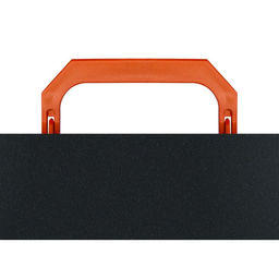 Папка портфель А4, 700 мкм, 1 отделение, Calligrata, чёрный с оранжевыми элементами отделки  фото 5