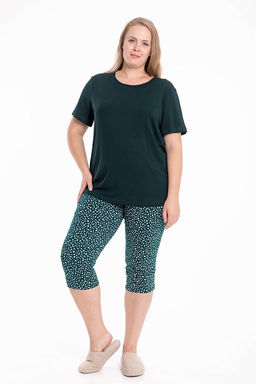 Пижама М325398зб зеленый/белый