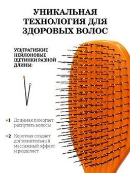 ILMH Spider 1502L Щетка для бережного распутывания волос, 23 см - I love my hair фото 13