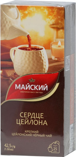 Майский. Сердце Цейлона карт.пачка, 25 пак.