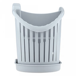 Подставка для столовых приборов пластмассовая 18,7х11,3х14,8см, светло-голубой (Россия) - Домашняя мода фото 5