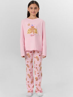 КОМПЛЕКТ ДЛЯ ДЕВОЧЕК (ЛОНГСЛИВ, БРЮКИ)