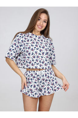 Пижама женская П-124.13 Цветы синий - Хороший трикотаж фото 6