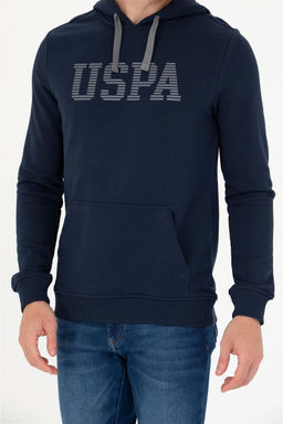 U. S. Polo Assn Мужская базовая толстовка темно-синего цвета с капюшоном - U.s. polo assn фото 13