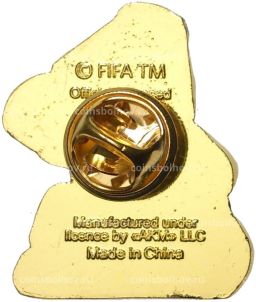 Значок Чемпионат Мира по футболу 2018 в России  Забивака