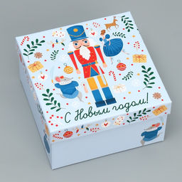 Набор новогодних подарочных коробок 10 в 1 «Щелкунчик», 10×10×6 – 28×28×15 см