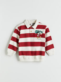 Mickey Mouse Bask?l? Erkek ?ocuk Sweatshirt