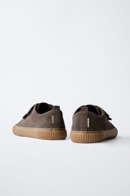 SPLIT SUEDE BAREFOOT TRAINERS