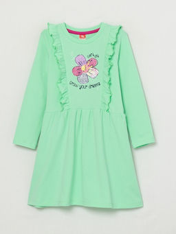 CRB wear/CWKG 62813-38-282 Платье для девочки, светло-зеленый/Ex.Cherubino  фото 2