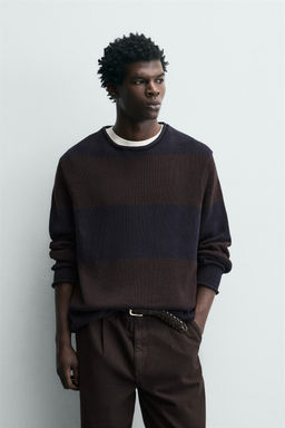 STRIPED JACQUARD JUMPER - Zara фото 10