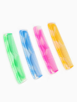 Цена за 6 шт. Расчёска комбинированная, 19.5×4 (±1) см, МИКС