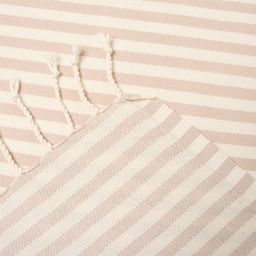 Полотенце - пештемаль пляжное «Полосы», 100×180 см, хлопок 100%, бежевое