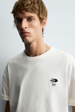 CONTRAST PATCH T-SHIRT - Zara фото 5