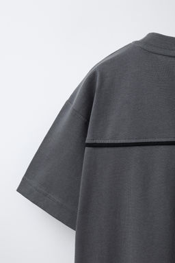 JOGGING T-SHIRT WITH LABEL - Zara фото 4