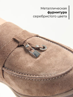 Лоферы туфли EDART 170.2614be. Коричневый капучино  фото 6
