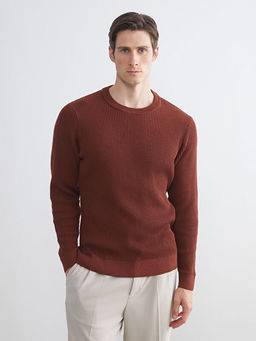 Bisiklet Yaka Erkek Triko Kazak