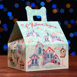 Цена за 5 шт. Подарочная коробка Метелица, 13,3 х 11,6 х 12,6 см - Simaland фото 4