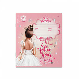 Цена за 10 шт. Тетрадь школьная ученическая ErichKrause Pointes, 18 листов, клетка, выборочный УФ-лак с глиттером (в плёнке по 10 шт.)_MIX-PACK  фото 3