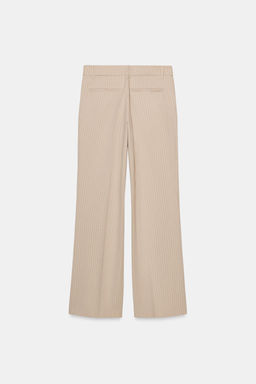 PANTAL?N RECTO RAYA DIPLOM?TICA / Beige - Zara фото 5
