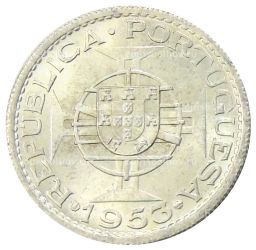 Монета 10 эскудо 1953 года Кабо-Верде (Португальская колония)