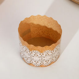 Цена за 4000 шт. Форма для выпечки кулича бумажная Деко-про «Рустик», одноразовая, 6×4.5 см, МИКС